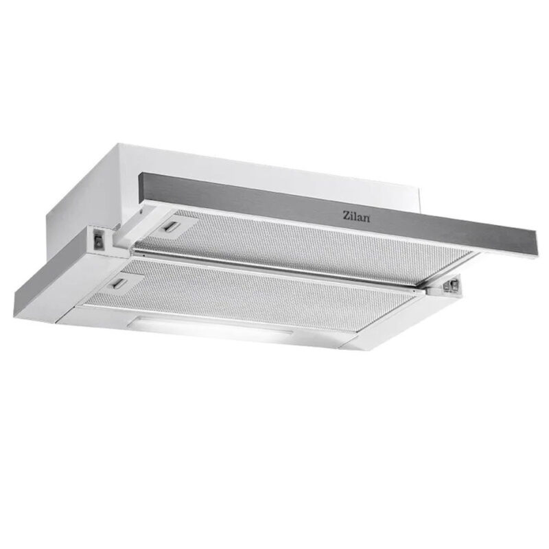 Абсорбатор за вграждане Floria ZLN3680, 95 W, 2 мотора, 420 m3/h, 3 нива на мощност, 60 cm, Бял Намаления и отстъпки ЧеренПетък 3