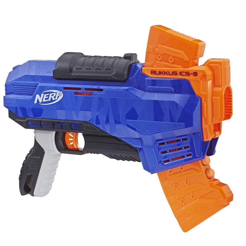Бластер NERF E3058 N-Strike Elite Rukkus, 8 стрели, Оранжев/син Намаления и отстъпки ЧеренПетък 2