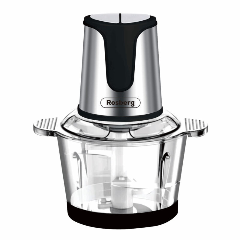 Чопър Rosberg R51111E, 500W, 3 литра, Стъклена купа, 2 скорости, Инокс/черен Намаления и отстъпки ЧеренПетък 2
