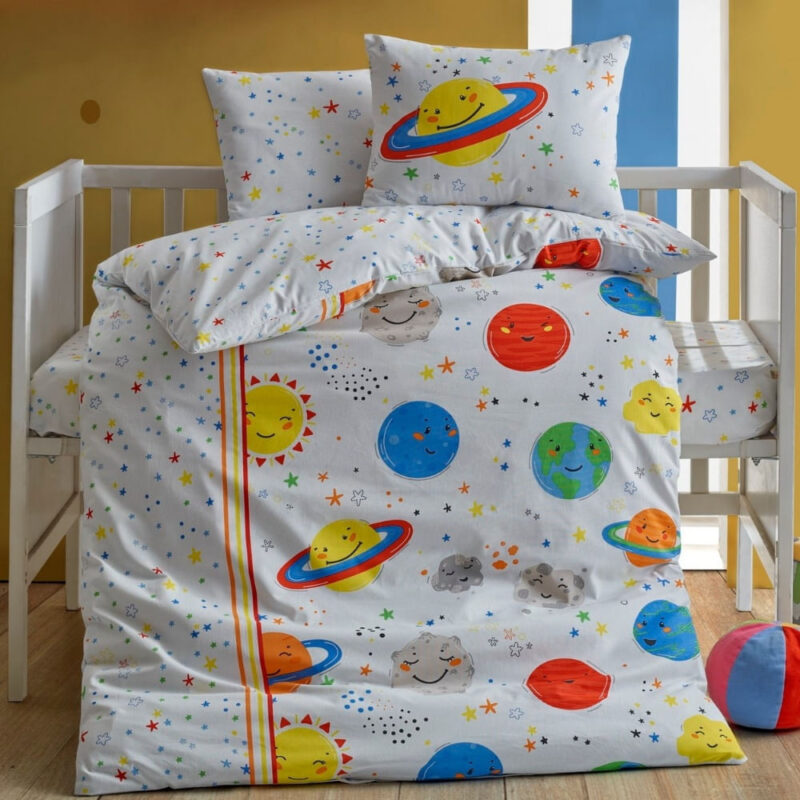 Детски спален комплект Cotton Box 129CTN3050, 4 части, Памук Ranforce, Плик 100х150, Чаршаф 120х150, Многоцветен Намаления и отстъпки ЧеренПетък 3