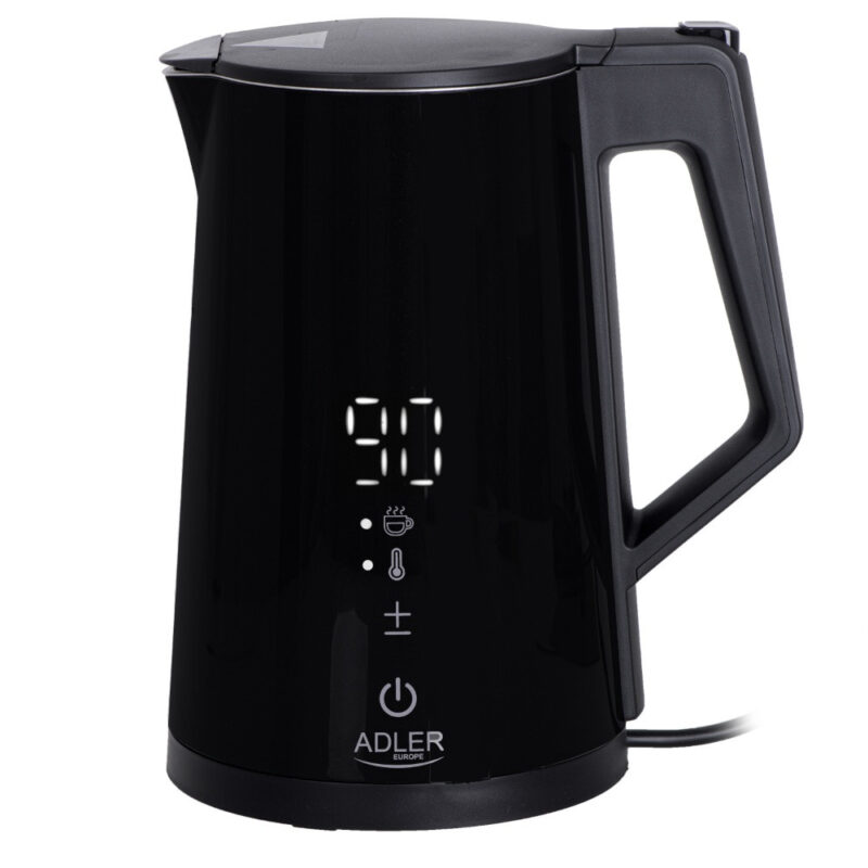 Електрическа кана Adler AD 1345, Дигитална, 40-100 C, 2200W, 1.7L, STRIX, Черен Намаления и отстъпки ЧеренПетък 3