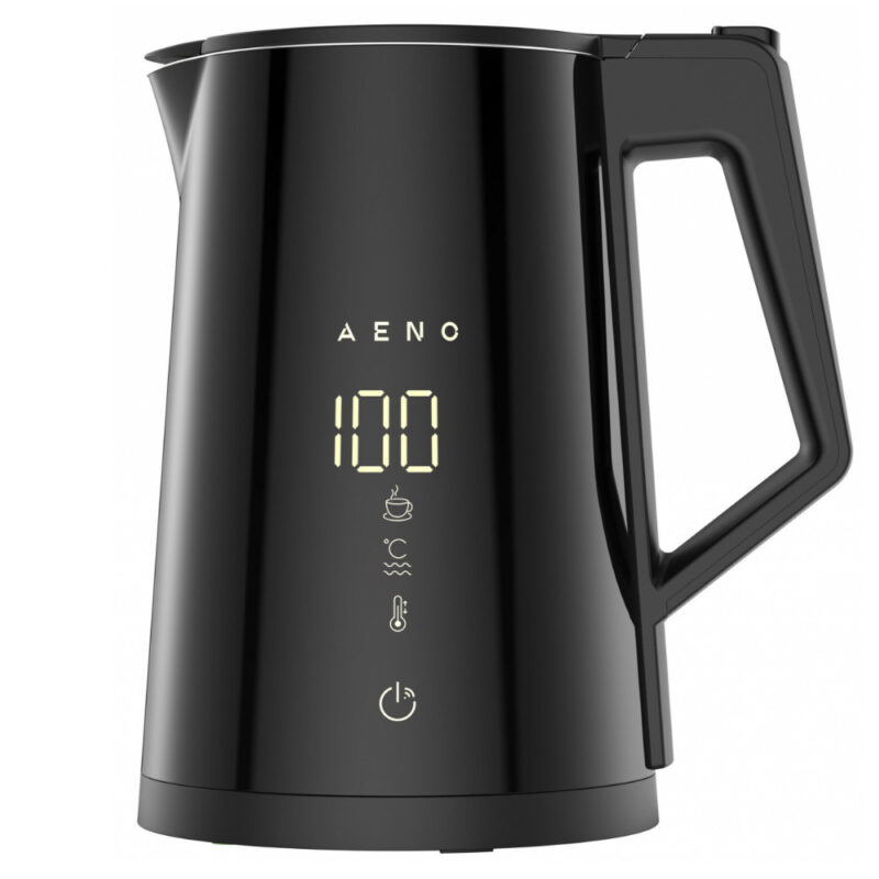 Електрическа кана AENO AEK0007S, 1.7L, WiFi, Защита STRIX, LED дисплей, Touch screen, Черен Намаления и отстъпки ЧеренПетък 3