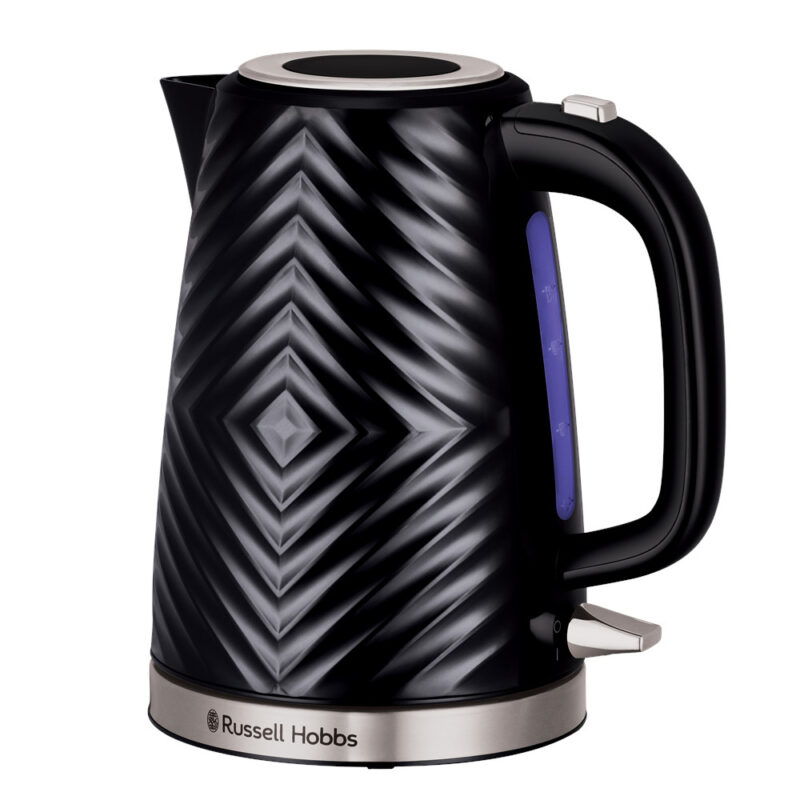 Електрическа кана Russell Hobbs 26380-70, 2400 W, 1.7 л, Бързо завиране, 3D Дизайн, Чучур без подливане, Черен Намаления и отстъпки ЧеренПетък 3
