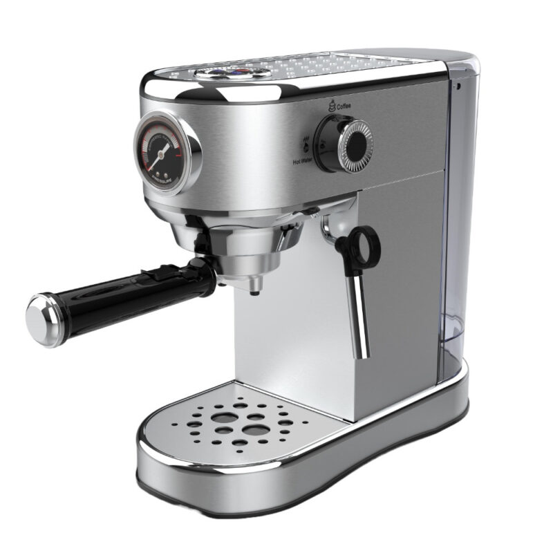 Еспресо машина Oliver Voltz OV51171G, 1450W, 15 bar, 1L, Подгряване на чаши, Автоматично изключване, Инокс Намаления и отстъпки ЧеренПетък 3