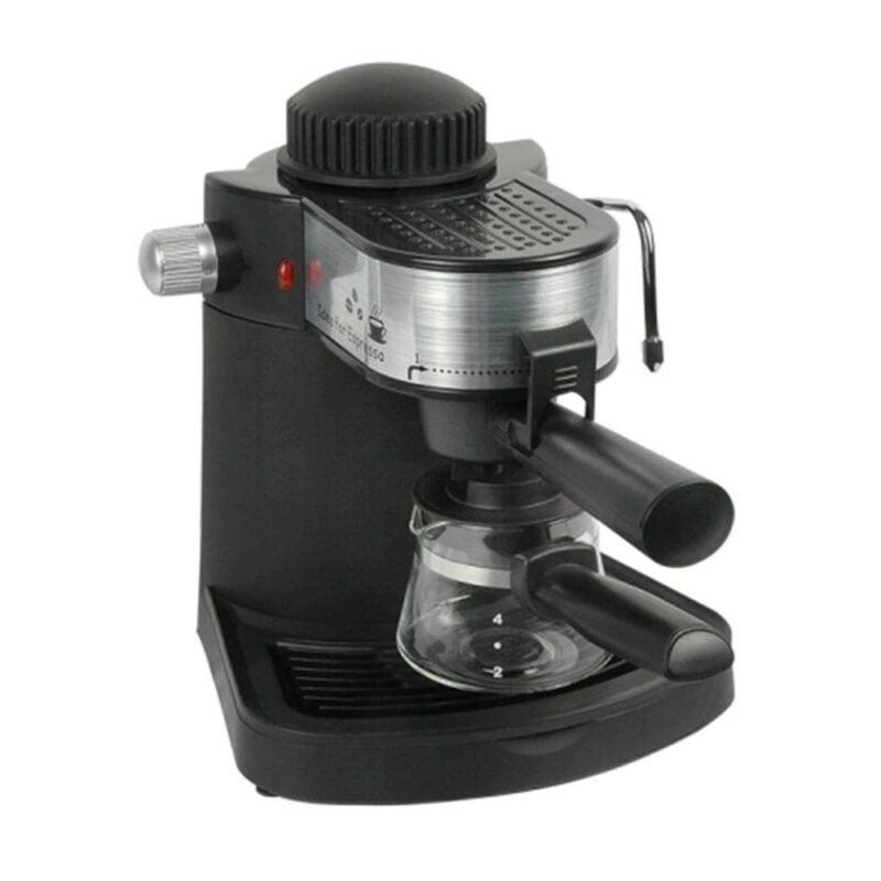 Еспресо машина за мляно кафе Hausberg HB 3715, 3.5 bar, 650 W, 4 чаши, Черен Намаления и отстъпки ЧеренПетък 3