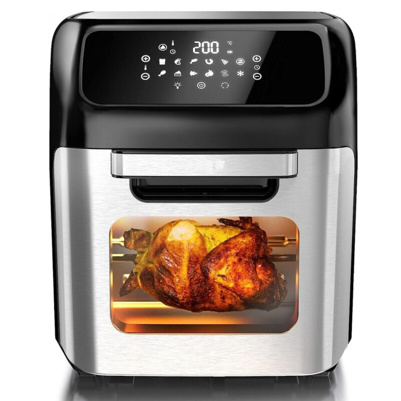 Фритюрник-фурна без мазнина Royalty Line AFO-12601, 12 L, 1800W, 12 програми, Грил, Tаймер, Touch screen, Инокс/черен Намаления и отстъпки ЧеренПетък 3