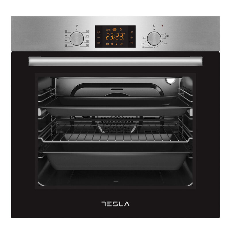Фурна за вграждане Tesla BO900SX, 2300 W, 80 литра, 8 програми, Вентилатор, Клас А, Инокс/Черен Намаления и отстъпки ЧеренПетък