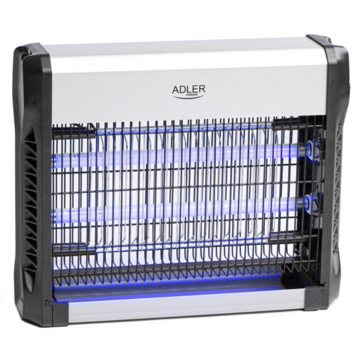 Инсектицидна лампа Adler AD 7934, 23.7W, 150м2, UV, Сребрист/черен