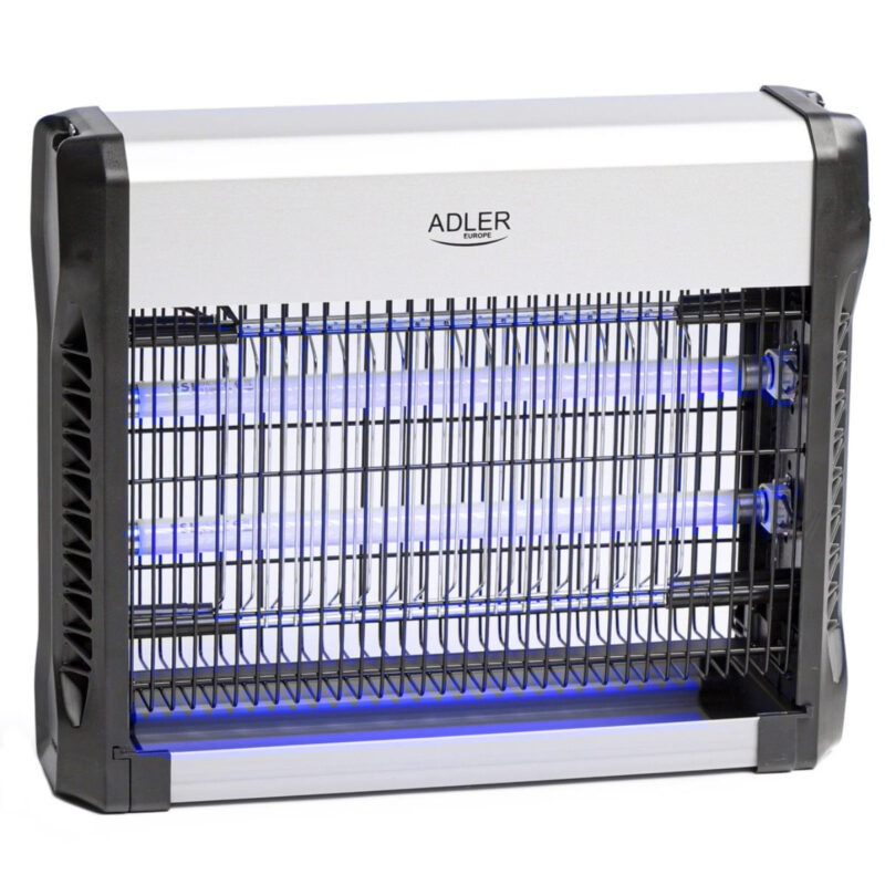 Инсектицидна лампа Adler AD 7934, 23.7W, 150м2, UV, Сребрист/черен Намаления и отстъпки ЧеренПетък 2