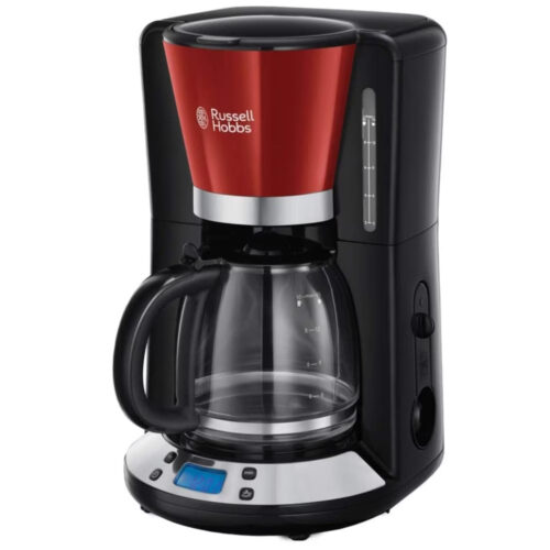 Кафемашина Russell Hobbs Victory 24031-56, 1100W, 1.25 л, Технология Whirltech, Таймер, Червен/черен Намаления и отстъпки ЧеренПетък