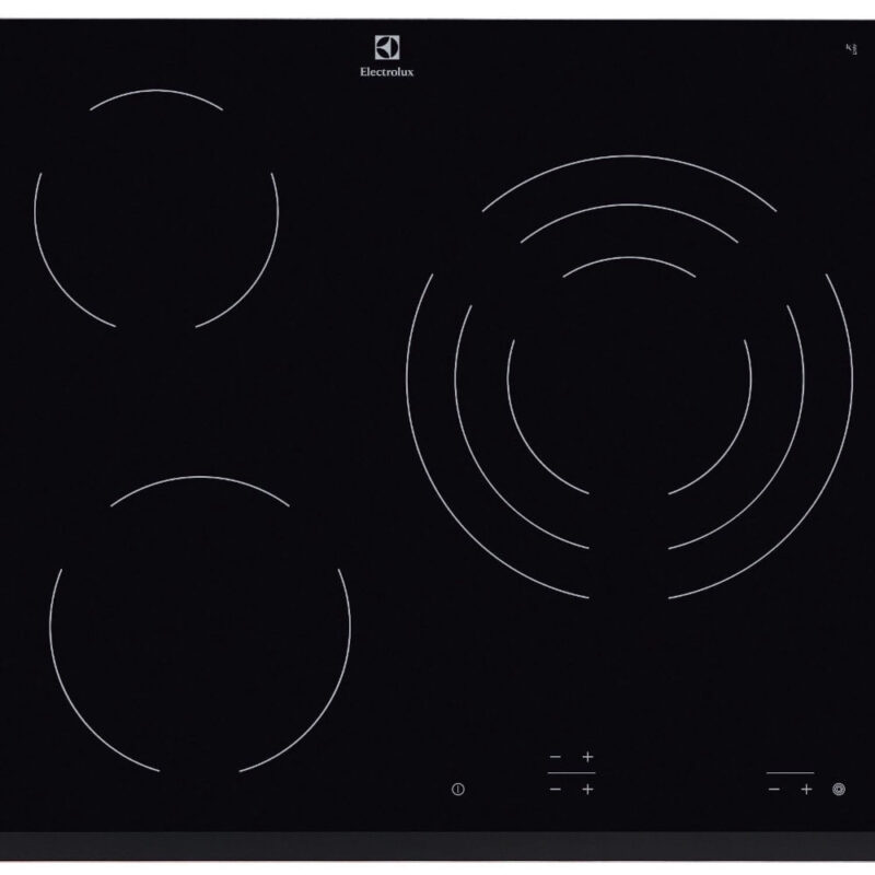 Керамичен плот за вграждане Electrolux EHF6232FOK, 5700W, 60 см, Три зони, Защита от деца, Остатъчна топлина, Черен Намаления и отстъпки ЧеренПетък 3