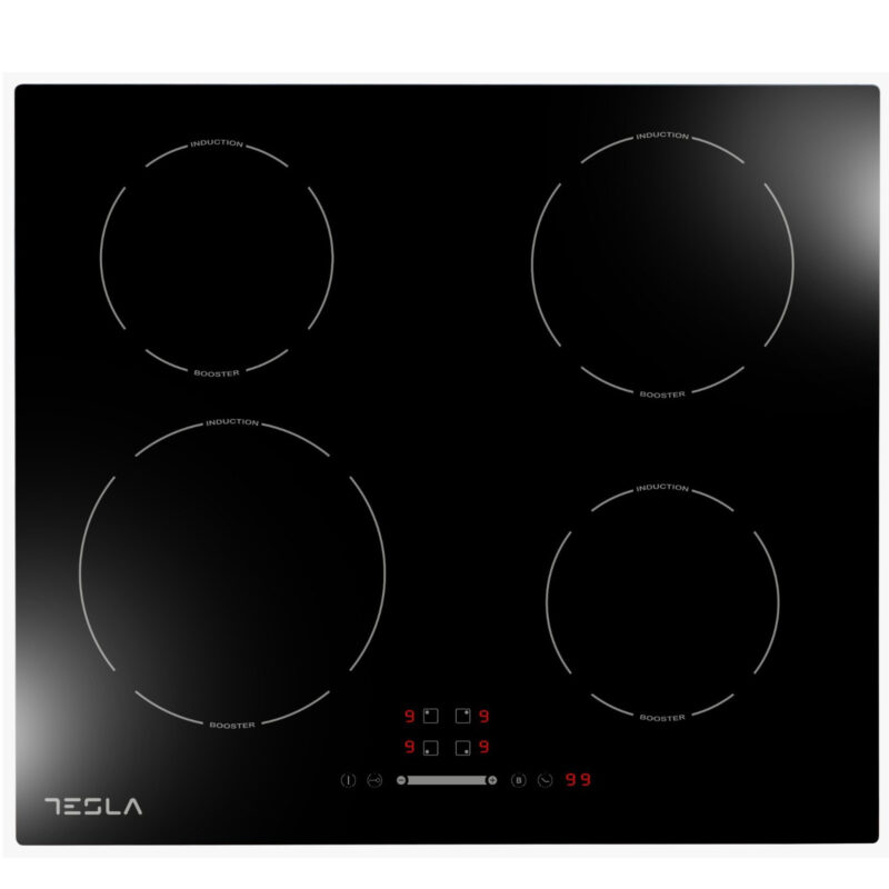 Керамичен плот за вграждане Tesla HI6400TB , 7000 W, 4 зони, Touch Screen, Функция Boost, 9 степени на мощност, Защита от деца, Черен Намаления и отстъпки ЧеренПетък 3
