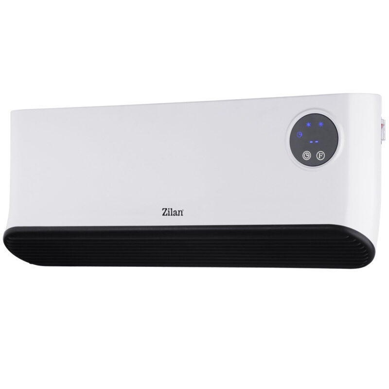 Керамична печка за стена Zilan ZLN5626, 2200W, 10-49 C, PTC, Дистанционно, Таймер, IP22, Бял Намаления и отстъпки ЧеренПетък 3