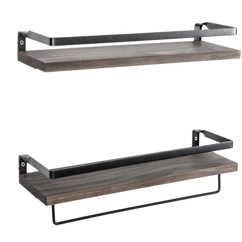 Комплект етажерки Evila Originals 792EVL2887, 40х7 см, Закачалка, Смърч, Кафяв Намаления и отстъпки ЧеренПетък 3