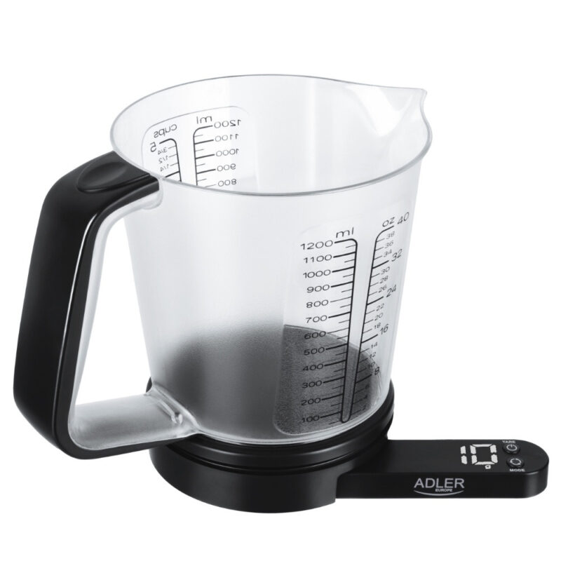 Кухненска везна с купа Adler AD 3178, 5кг, LCD дисплей, g, oz, ml, ТАРА, Черен Намаления и отстъпки ЧеренПетък 3