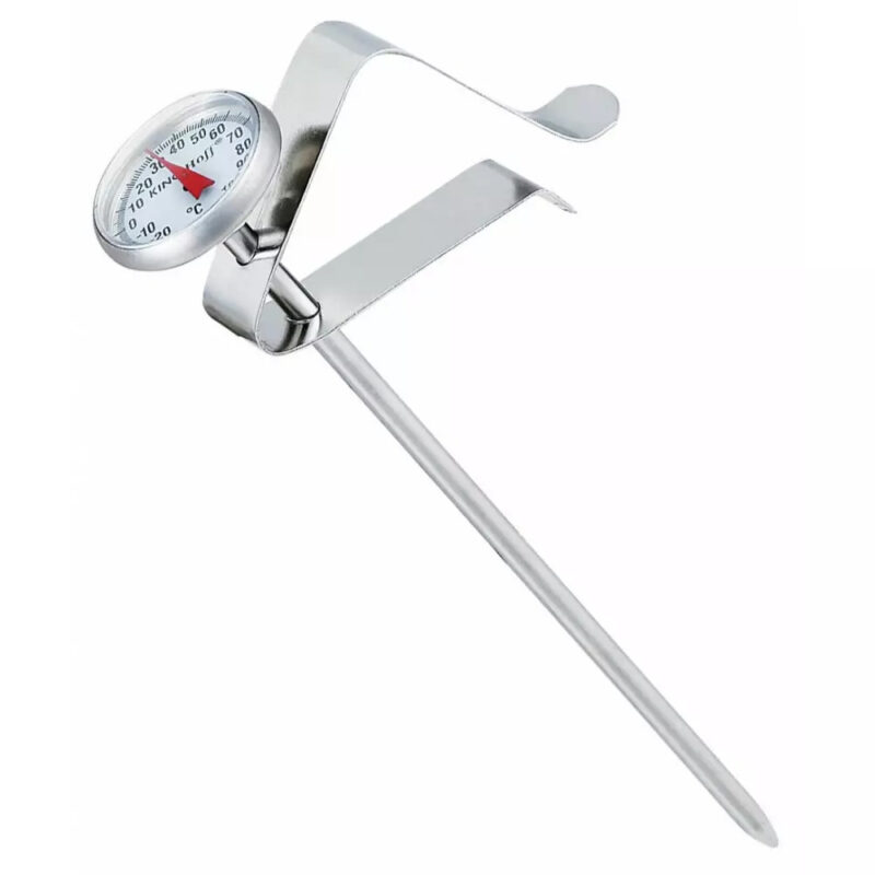 Кухненски термометър Kinghoff KH 3696, 14 см, Щипка за закрепване, -20 до 100C, Инокс Намаления и отстъпки ЧеренПетък 3