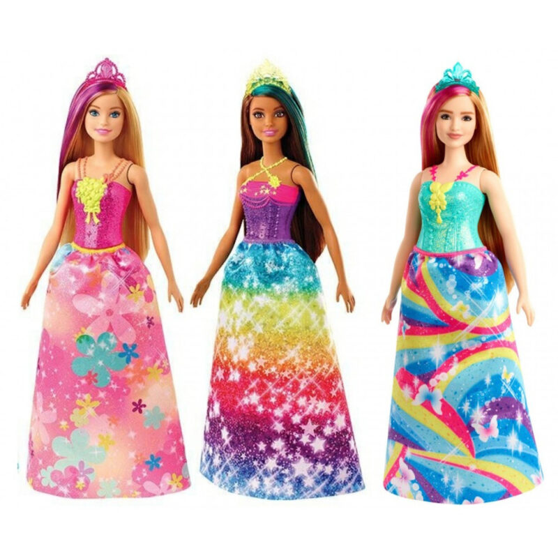 Кукла Barbie Dreamtopia, 29см, С блестящо елече и цветна пола, Многоцветен Намаления и отстъпки ЧеренПетък 2