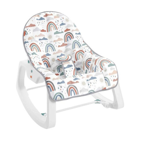Шезлонг за бебета Fisher-Price GVG93, До 18 кг, Вибрации, Сгъваема стойка, Бял