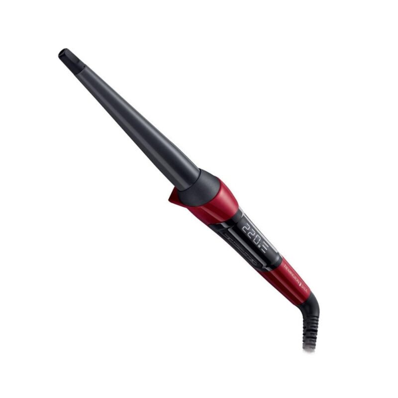 Маша за коса Remington CI96W1 Silk Curling Wand, LCD, 220C, Керамика, Авт. изключване, Червен/черен Намаления и отстъпки ЧеренПетък 2