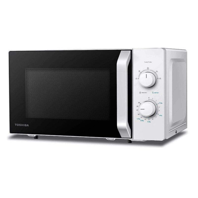 Микровълнова Фурна TOSHIBA MW2-MM20PWH, 800W, 20L, LED Осветление, Размразяване, Таймер, Бял Намаления и отстъпки ЧеренПетък 3
