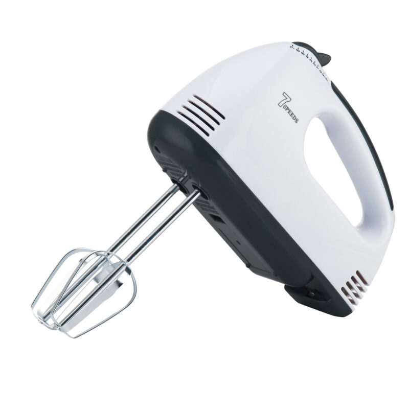 Миксер Rosberg R51110G, 200W, 7 скорости, Хромирани бъркалки, Бял/черен Намаления и отстъпки ЧеренПетък 3