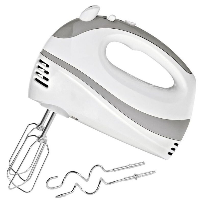 Миксер Voltz V51110EW, 300W, 5 скорости, Функция турбо, Хромирани бъркалки, Бял/сив Намаления и отстъпки ЧеренПетък 3