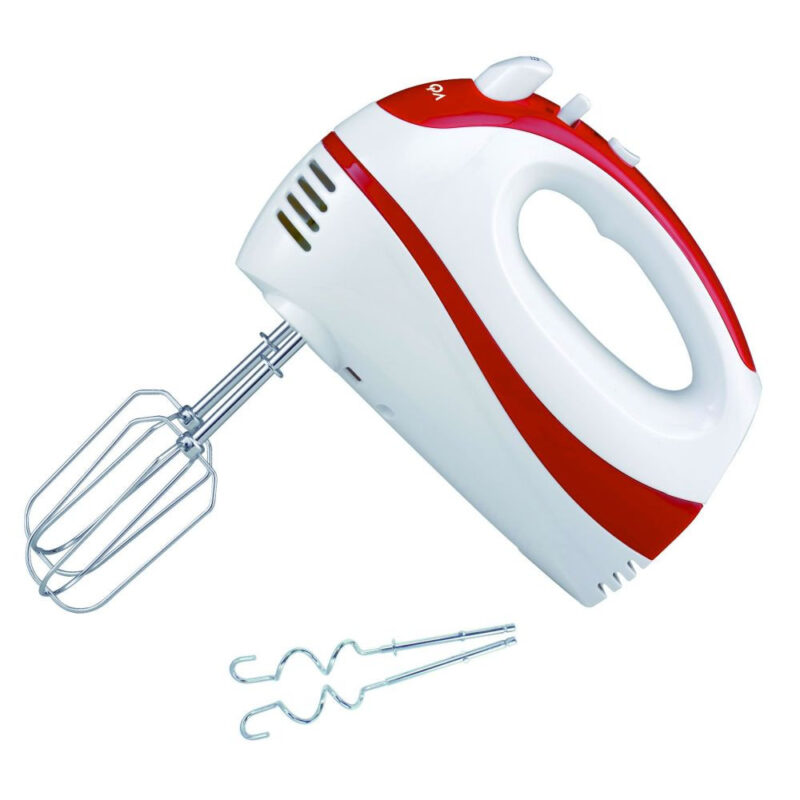 Миксер Voltz V51110EW, 300W, 5 скорости, Хромирани бъркалки, Бял/червен Намаления и отстъпки ЧеренПетък 3