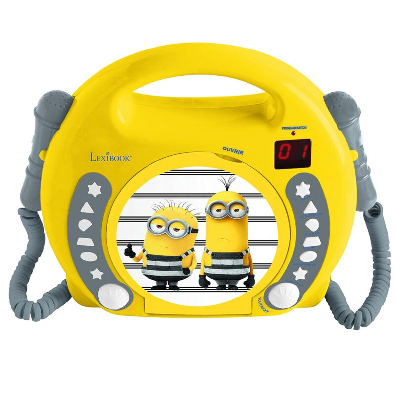Музикален плеър Lexibook RCDK100DES Despicable Me Minions, 2 микрофона, CD player, Жълт Намаления и отстъпки ЧеренПетък 3