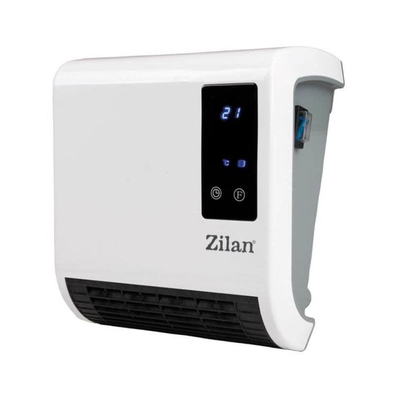 Печка за стена Zilan ZLN-2083, 2000W, 10-49C, Дистанционно, LED, Таймер, IP21, Бял Намаления и отстъпки ЧеренПетък 2