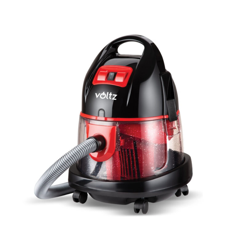 Прахосмукачка с воден филтър Voltz V51001H, 2000 W, Аксесоари, 8 литра, Червен/черен Намаления и отстъпки ЧеренПетък 3