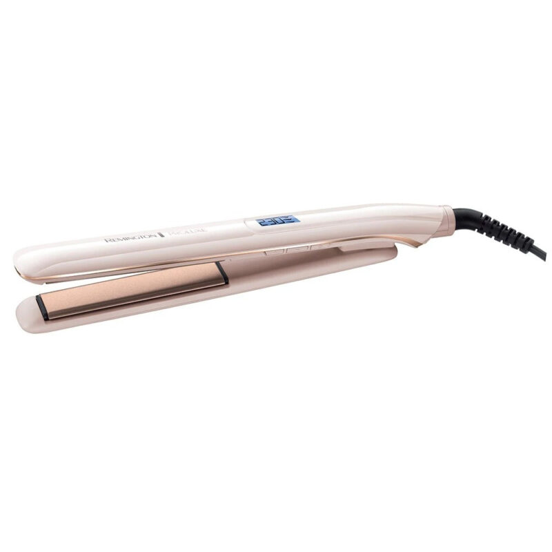 Преса за коса Remington PROluxe S9100, Керамични плочи Ultimate Glide, OPTIheat, 9 степени на температура, 230C, LCD, Бял Намаления и отстъпки ЧеренПетък 3