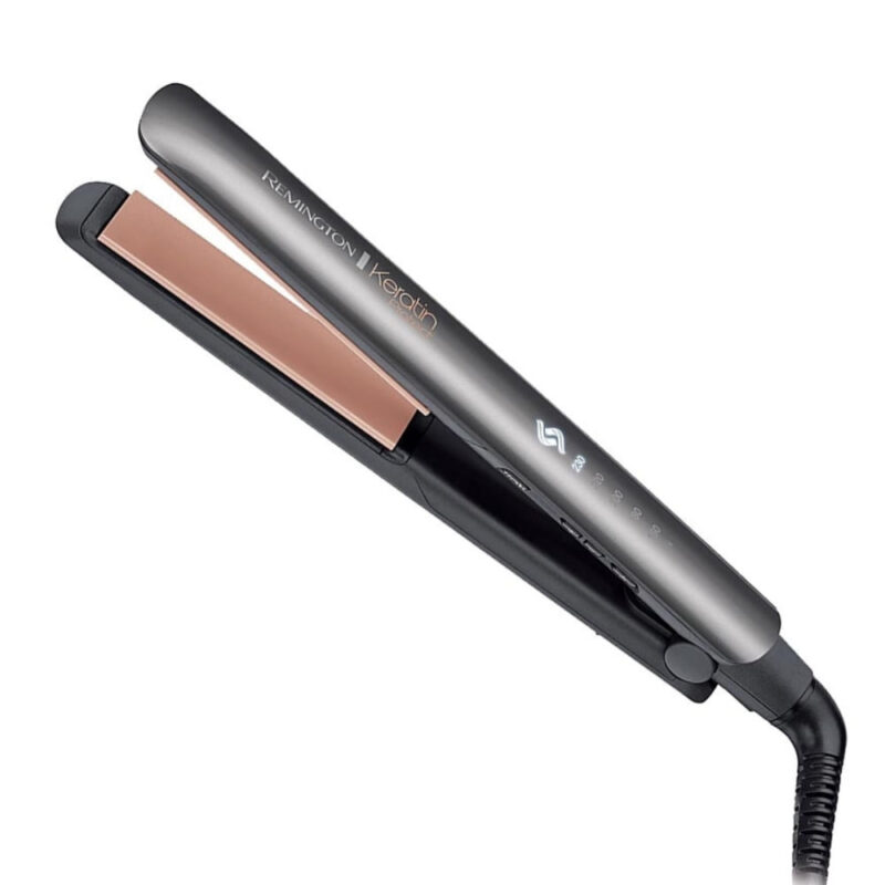 Преса за коса Remington S8598 Keratin Protect Intelligent, 150-230 C, Керамика, Сив Намаления и отстъпки ЧеренПетък 3