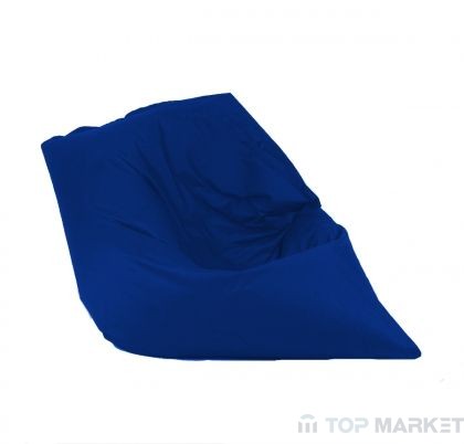 Пуф, Голяма възглавница, 350л., Magic Pillow – Teteron Blue, Перящ се калъф, За открито, Пълнеж от Полистиролни перли Намаления и отстъпки ЧеренПетък