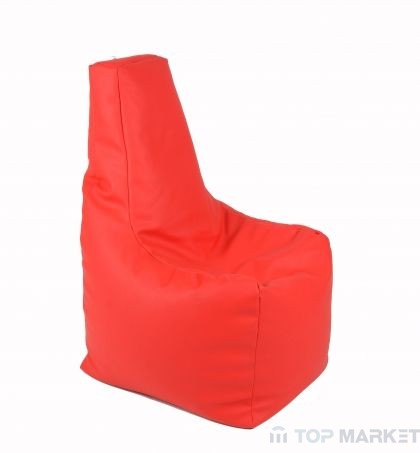 Пуф, стол, 210л., Sunlounger – Intense red, PU кожа, Пълнеж от полистиролни перли Намаления и отстъпки ЧеренПетък