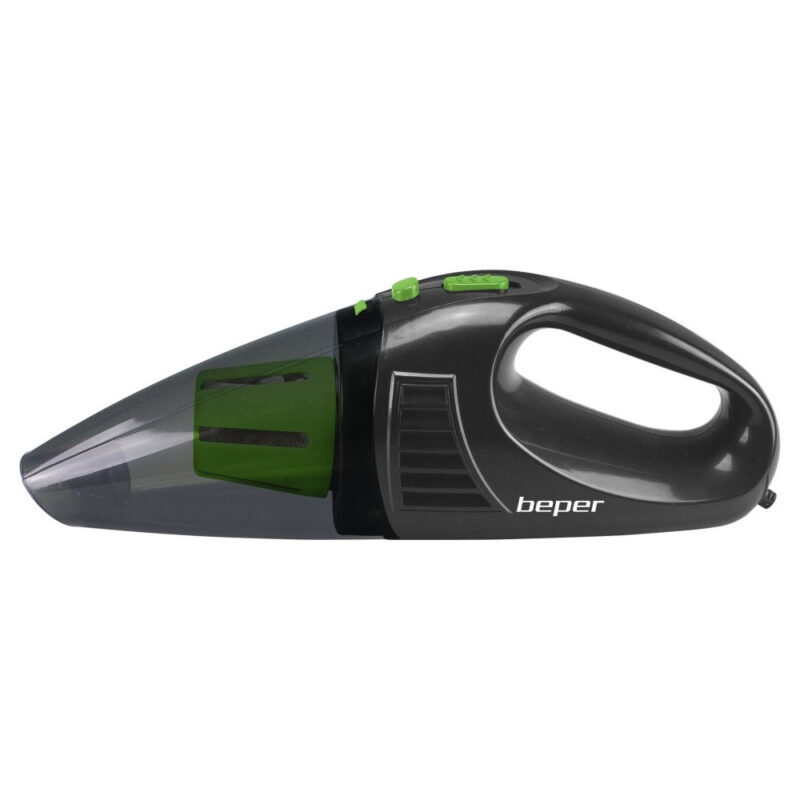 Ръчна прахосмукачка Beper P202ASP400, 70W, Адаптер за кола, 500 мл, 12V, Черен/зелен Намаления и отстъпки ЧеренПетък 3