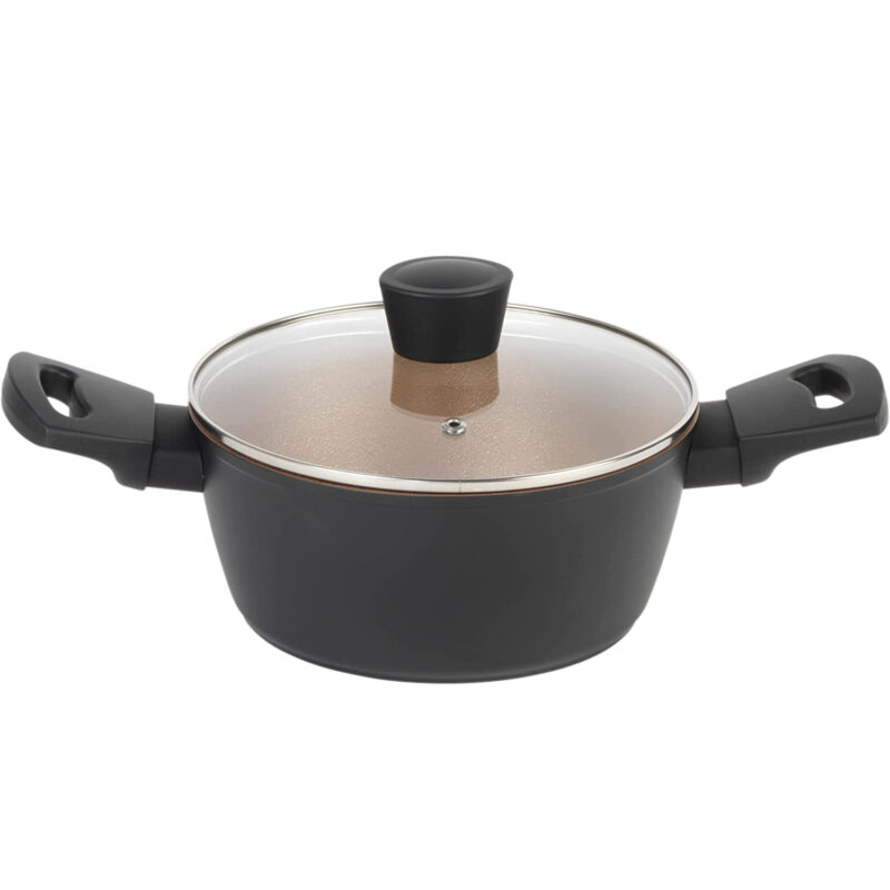 Тенджера Russell Hobbs RH01669BEU7, 20 см, 2.6 л, Crystaltech покритие, Индукция, Черен Намаления и отстъпки ЧеренПетък 3