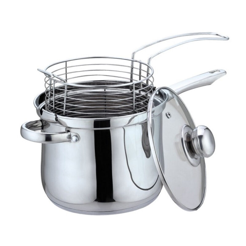 Тенджера с кошница за пържене Bohmann BH 1667FR, 3.4 л, 18 см, Индукция, Инокс Намаления и отстъпки ЧеренПетък 3