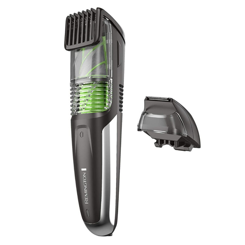 Машинка за подстригване Remington Vacuum MB6850, Безжична, Фуния Вакуум, 2-18 мм, 60 мин, Титаниеви остриета, Черен/сребрист Намаления и отстъпки ЧеренПетък 3