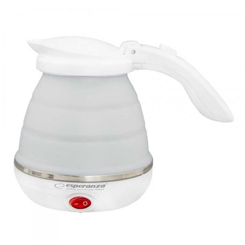Туристическа ел. кана-сгъваема Esperanza EKK023 Niagara, 500 ml, Силикон, 750W, Бял Намаления и отстъпки ЧеренПетък 3