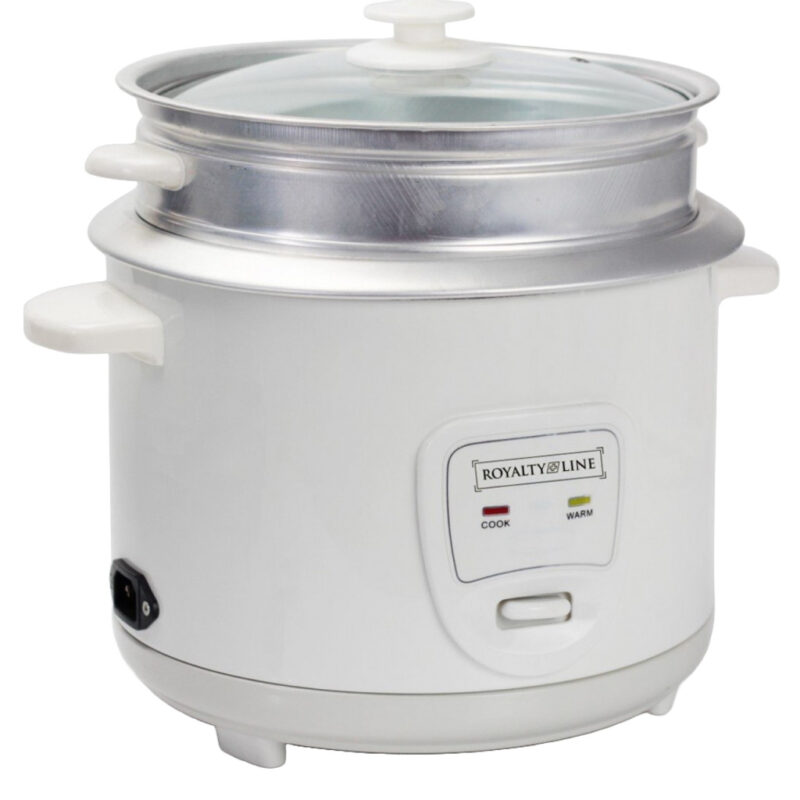 Уред за варене на ориз Royalty Line RL-RC22.10D, 900 W, 2.2l, Автоматично изключване, Бял Намаления и отстъпки ЧеренПетък 3