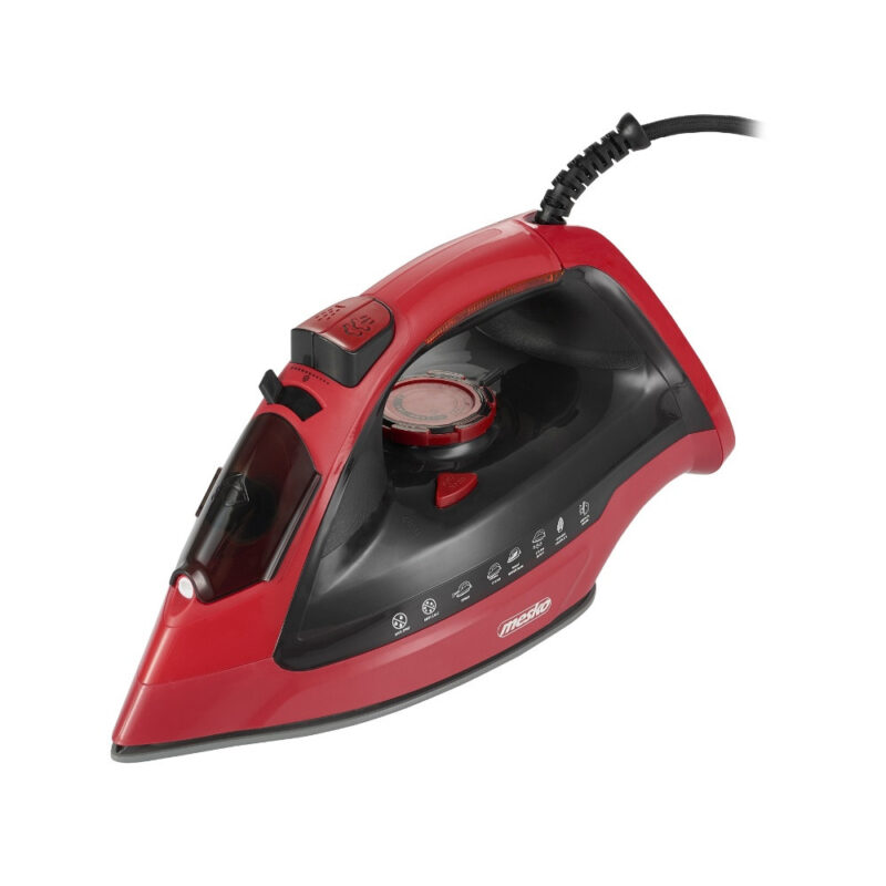 Ютия Mesko MS 5031, 3000W, Керамика, Автоматично изключване, С-ма против варовик, Червен/черен Намаления и отстъпки ЧеренПетък 3