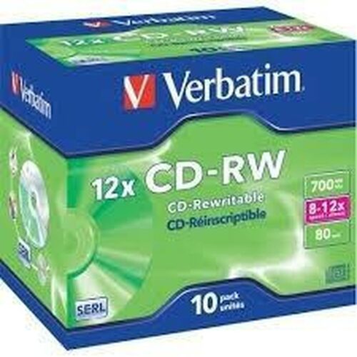 CD-RW Verbatim    10 броя 700 MB 12x Намаления и отстъпки ЧеренПетък