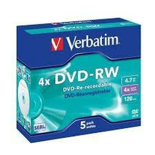 DVD-RW Verbatim 5 броя 4x 4,7 GB Намаления и отстъпки ЧеренПетък