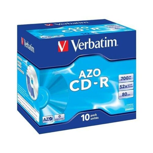 CD-R Verbatim Crystal 10 броя 700 MB 52x Намаления и отстъпки ЧеренПетък