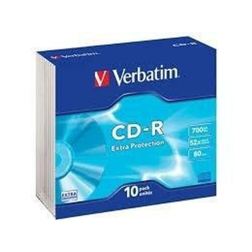 CD-R Verbatim CD-R Extra Protection 10 броя 700 MB 52x Намаления и отстъпки ЧеренПетък