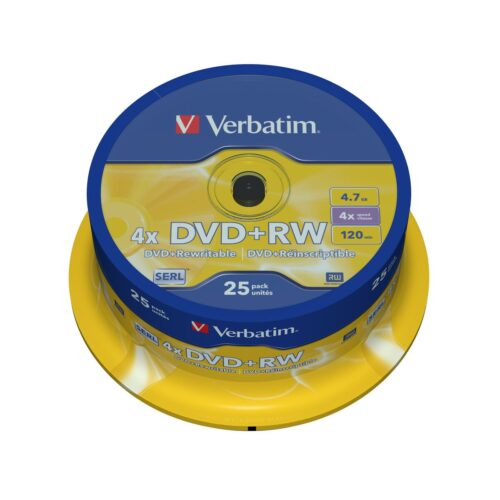 DVD-RW Verbatim    25 броя 4x 4,7 GB Намаления и отстъпки ЧеренПетък