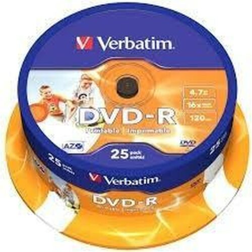 DVD-R Verbatim    25 броя 16x 4,7 GB Намаления и отстъпки ЧеренПетък