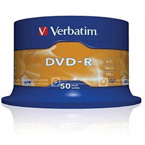 DVD-R Verbatim DVD-R Matt Silver 16x 50 pcs Сребрист Намаления и отстъпки ЧеренПетък