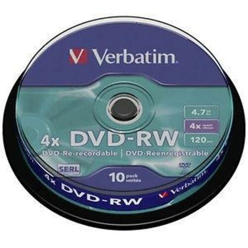 DVD-RW Verbatim    10 броя Черен 4x 4,7 GB Намаления и отстъпки ЧеренПетък