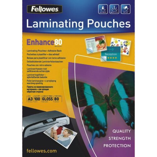 Laminating Pouches Fellowes 100 броя Прозрачен A3